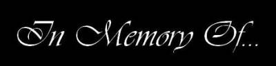 logo In Memory Of... logo In Memory Of...